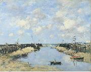 Eugene Boudin The Entrance to Trouville Harbour oil painting artist